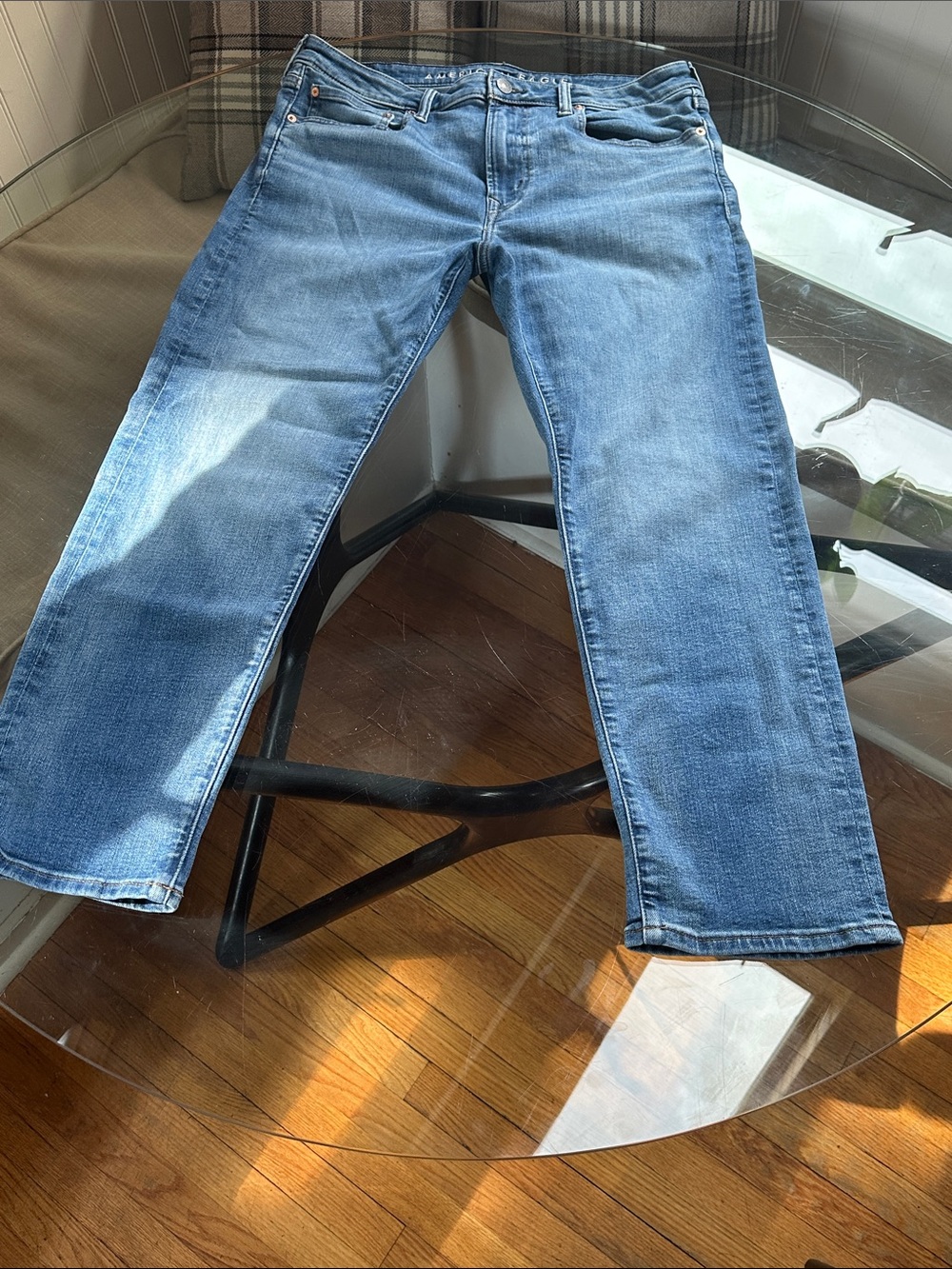American Eagle Men’s Blue Straight Leg Jeans